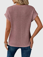 Isa™ | Blouse Élégante avec Col Rond